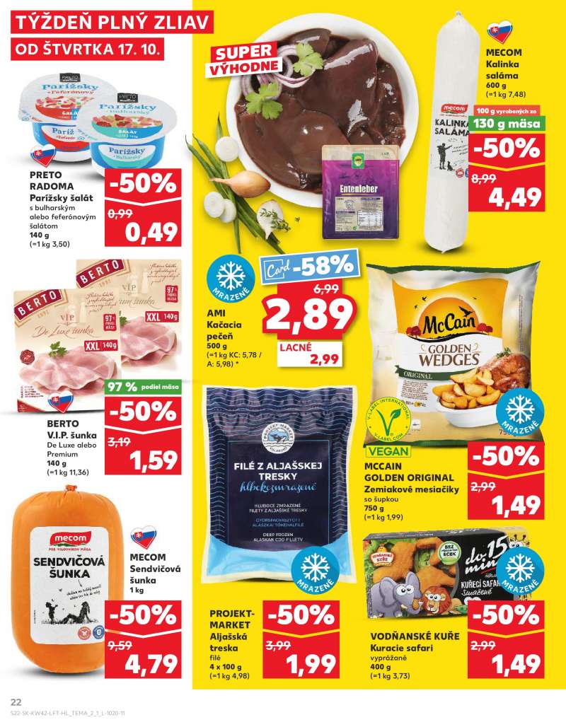 Kaufland Szlovákia Akciós Újság 22 oldal