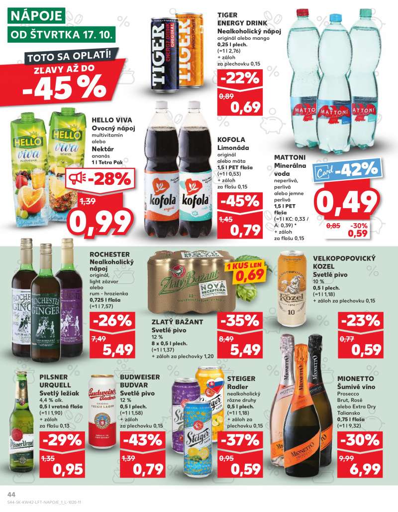 Kaufland Szlovákia Akciós Újság 44 oldal