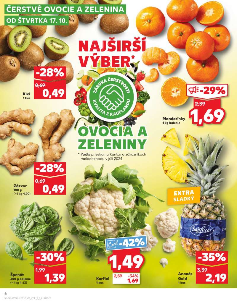 Kaufland Szlovákia Akciós Újság 6 oldal