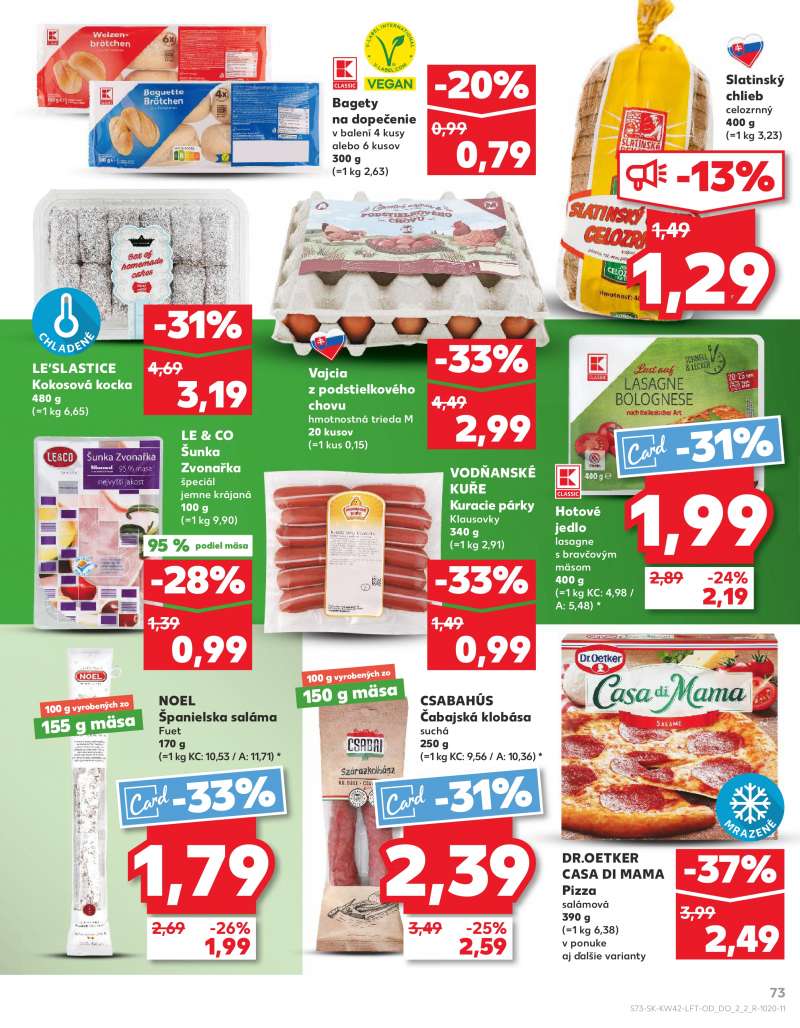 Kaufland Szlovákia Akciós Újság 73 oldal