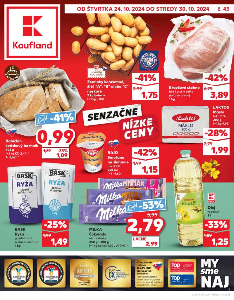 Kaufland Szlovákia Akciós Újság 1 oldal