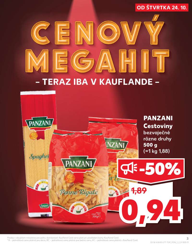 Kaufland Szlovákia Akciós Újság 3 oldal