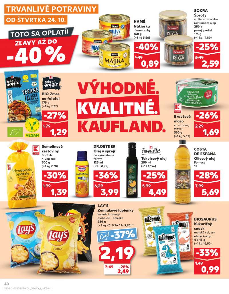 Kaufland Szlovákia Akciós Újság 40 oldal