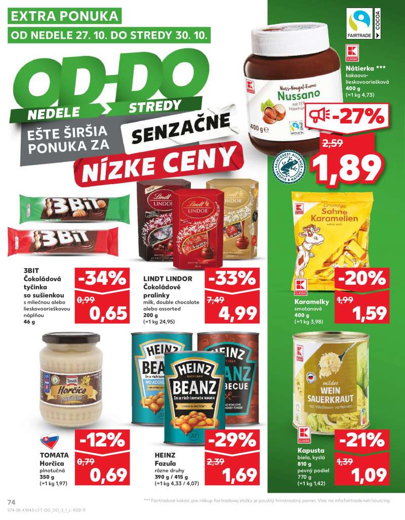 Kaufland Szlovákia Akciós Újság 74 oldal