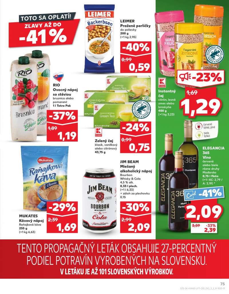 Kaufland Szlovákia Akciós Újság 75 oldal