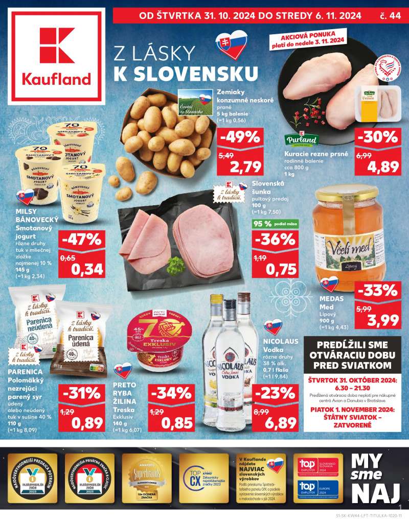 Kaufland Szlovákia Akciós Újság 1 oldal