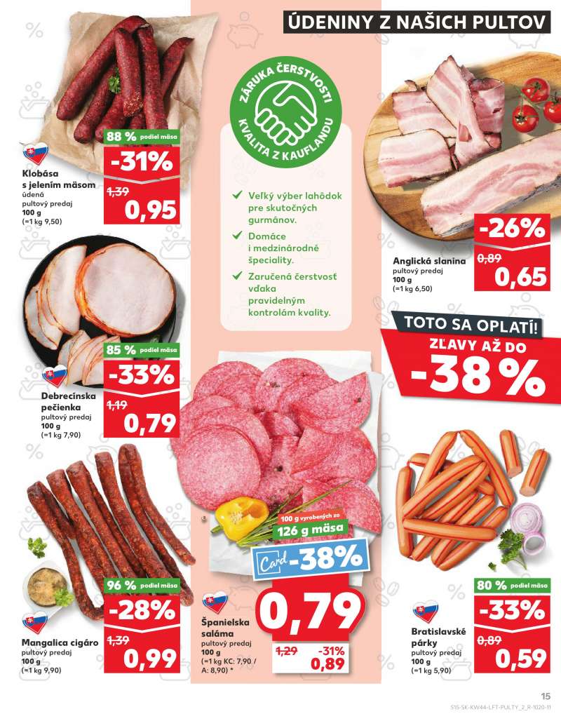 Kaufland Szlovákia Akciós Újság 15 oldal