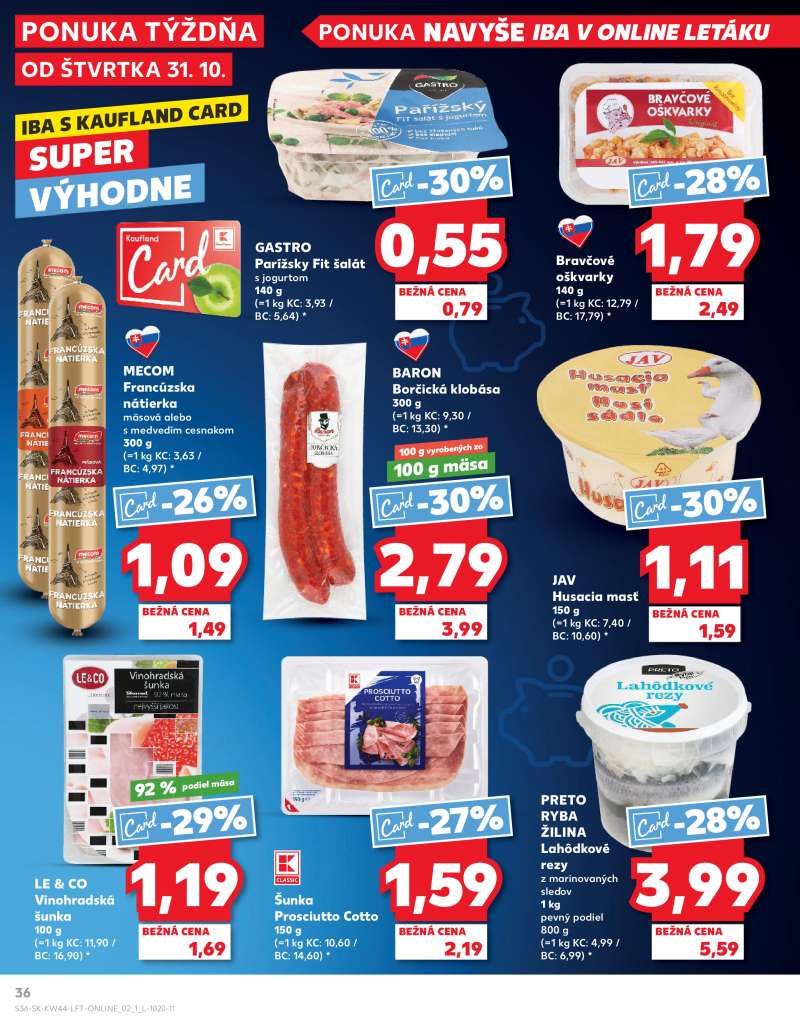 Kaufland Szlovákia Akciós Újság 36 oldal