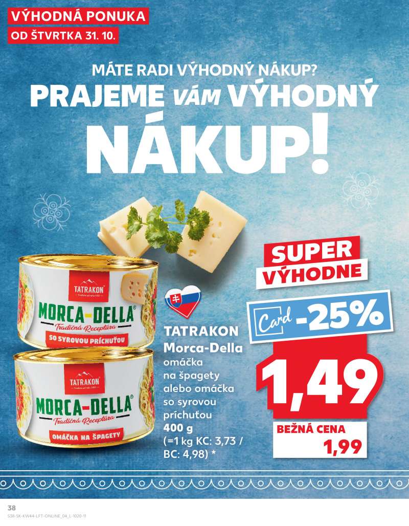 Kaufland Szlovákia Akciós Újság 38 oldal