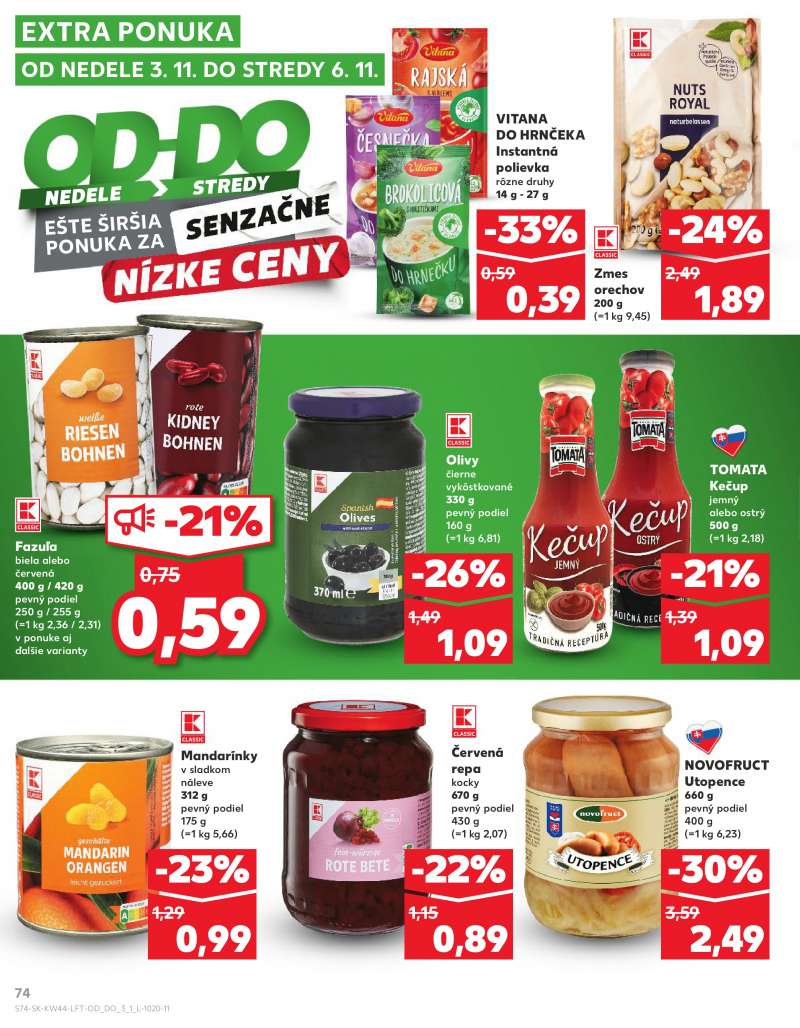 Kaufland Szlovákia Akciós Újság 74 oldal