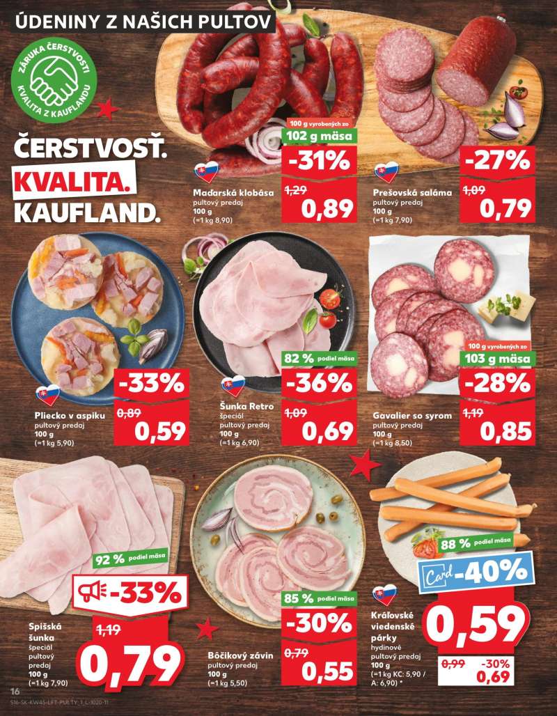 Kaufland Szlovákia Akciós Újság 16 oldal