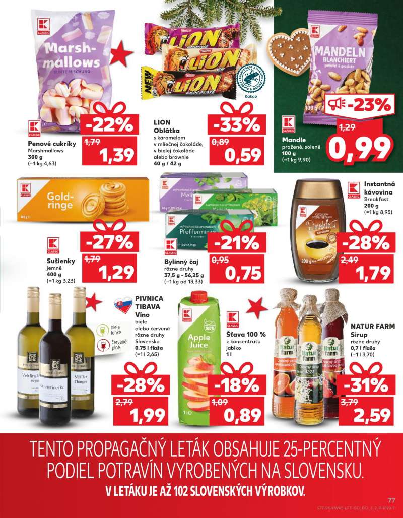 Kaufland Szlovákia Akciós Újság 77 oldal