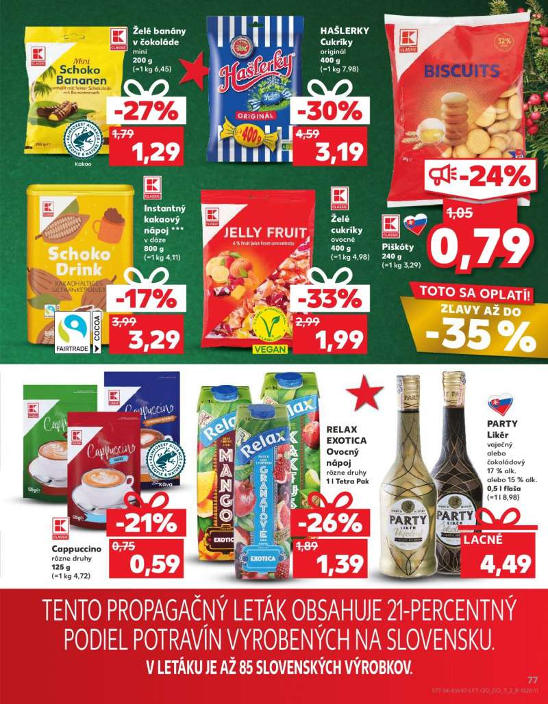 Kaufland Szlovákia Akciós Újság 77 oldal