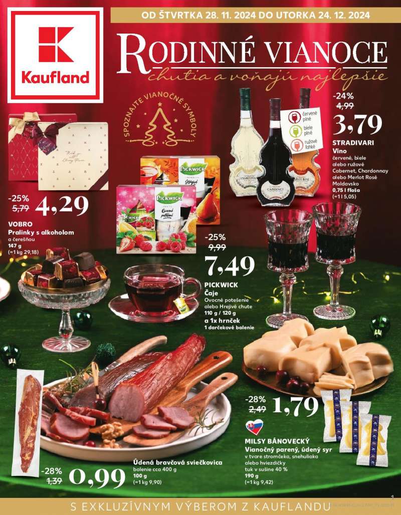 Kaufland Szlovákia Akciós Karácsonyi Újság 1 oldal