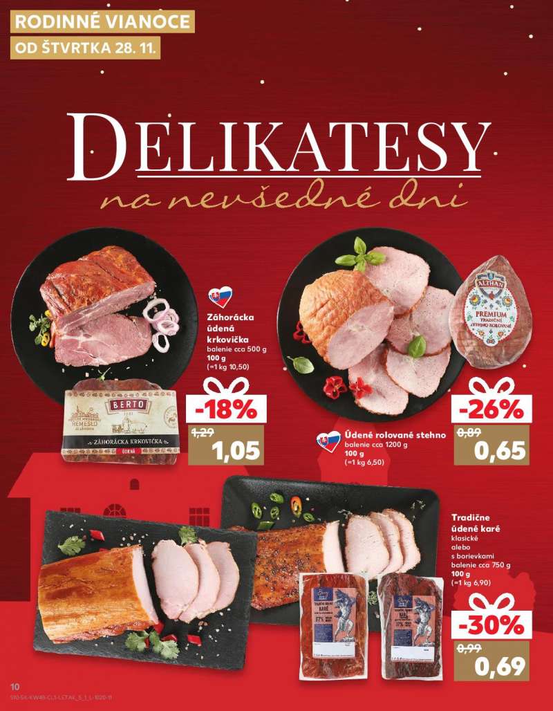 Kaufland Szlovákia Akciós Karácsonyi Újság 10 oldal