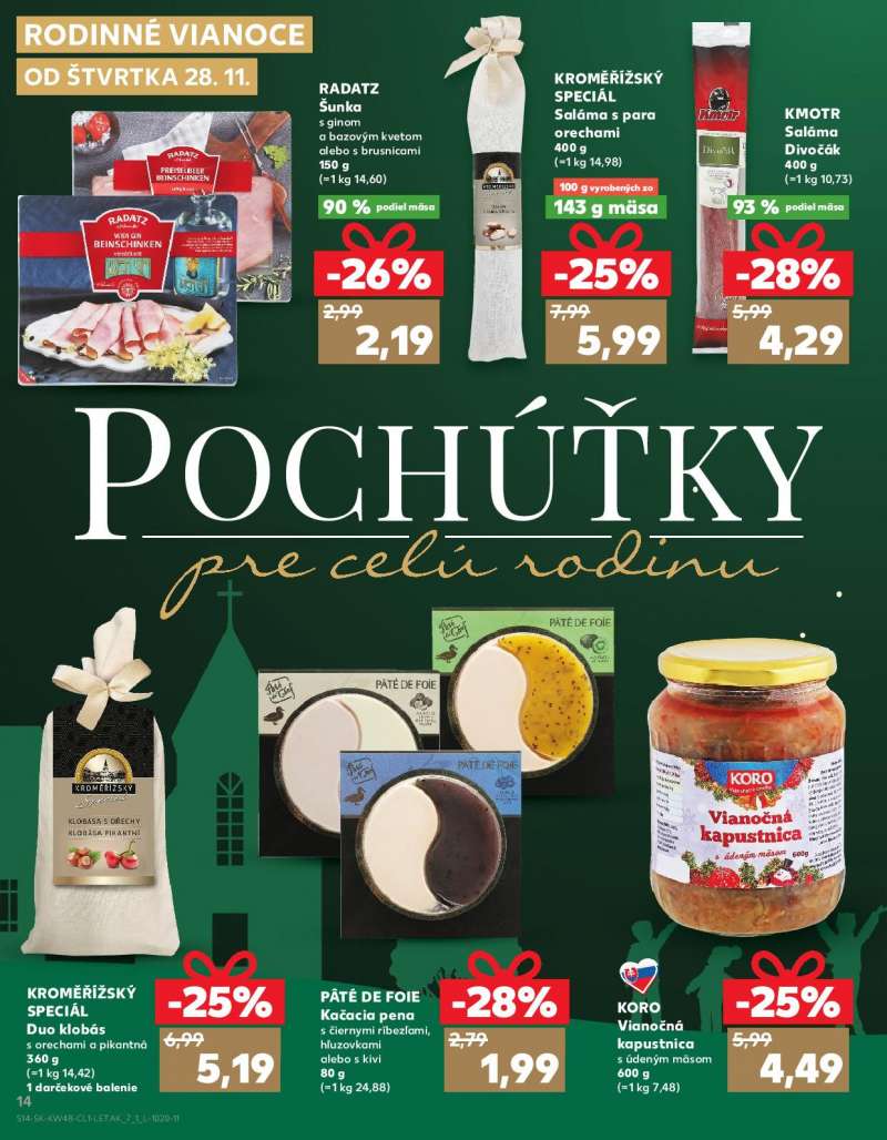 Kaufland Szlovákia Akciós Karácsonyi Újság 14 oldal