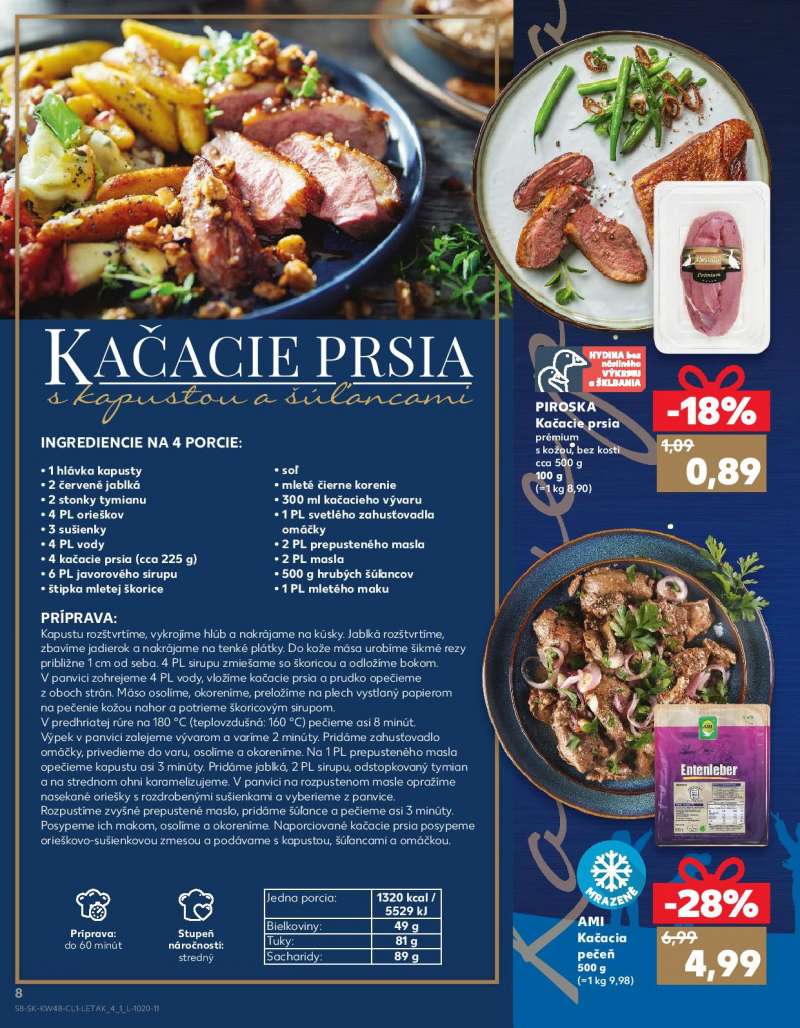 Kaufland Szlovákia Akciós Karácsonyi Újság 8 oldal