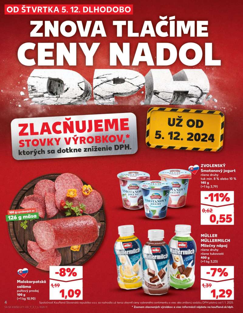 Kaufland Szlovákia Akciós Újság 4 oldal