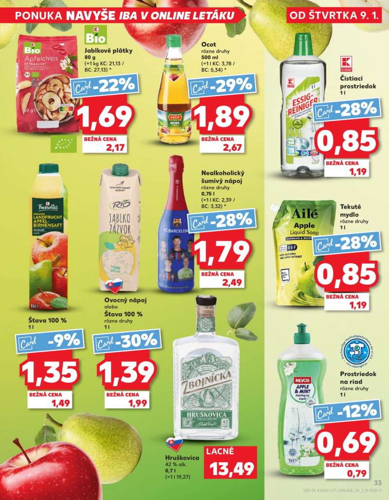 Kaufland Szlovákia Akciós Újság 33 oldal