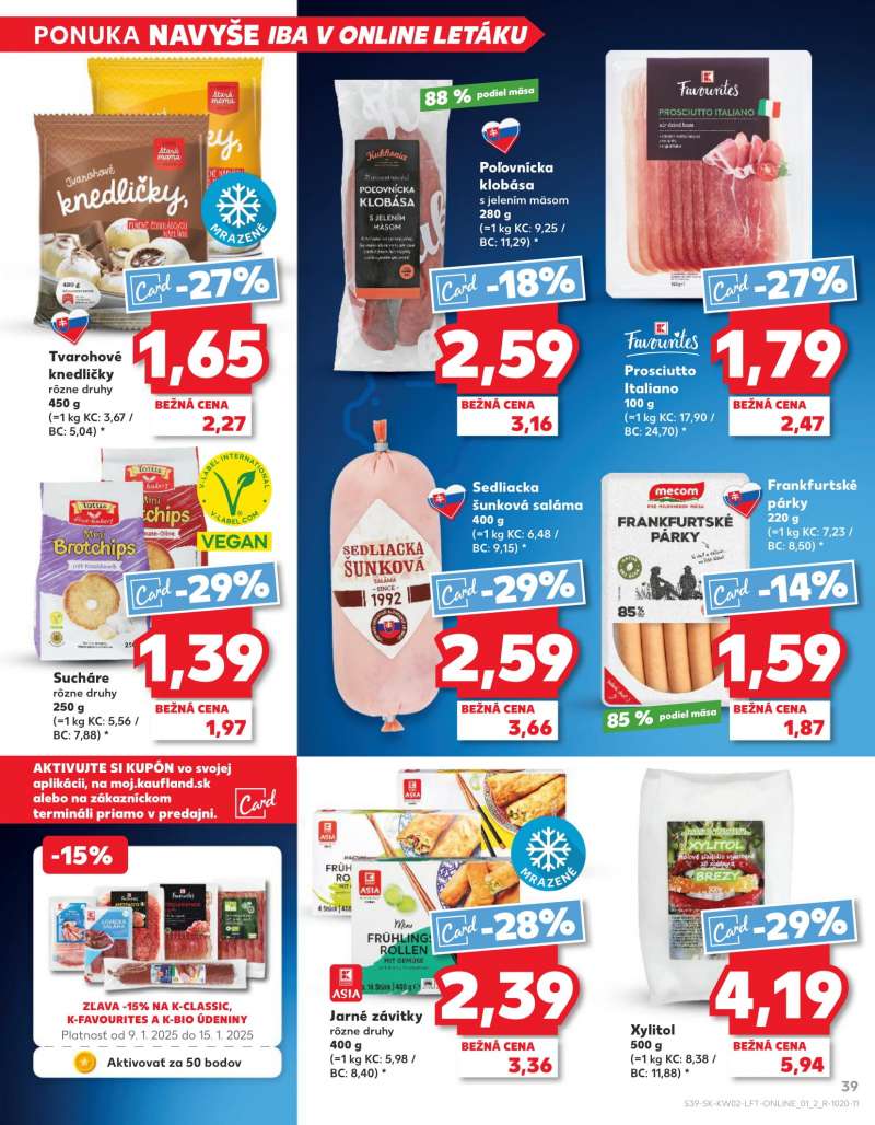 Kaufland Szlovákia Akciós Újság 39 oldal