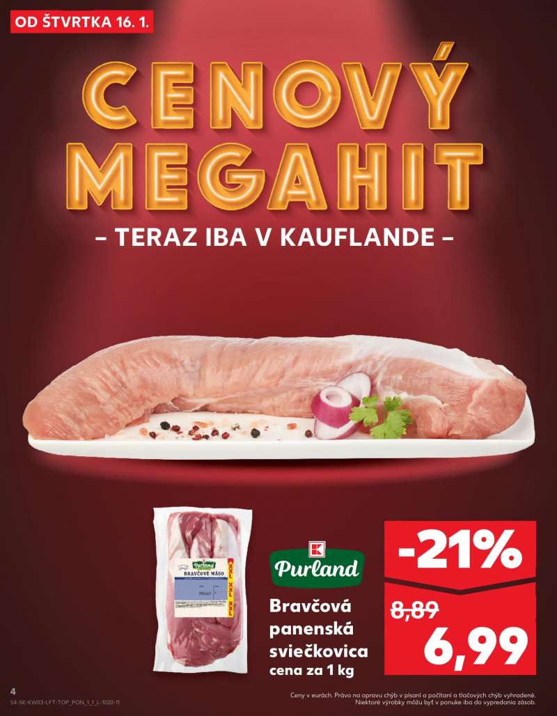 Kaufland Szlovákia Akciós Újság 4 oldal