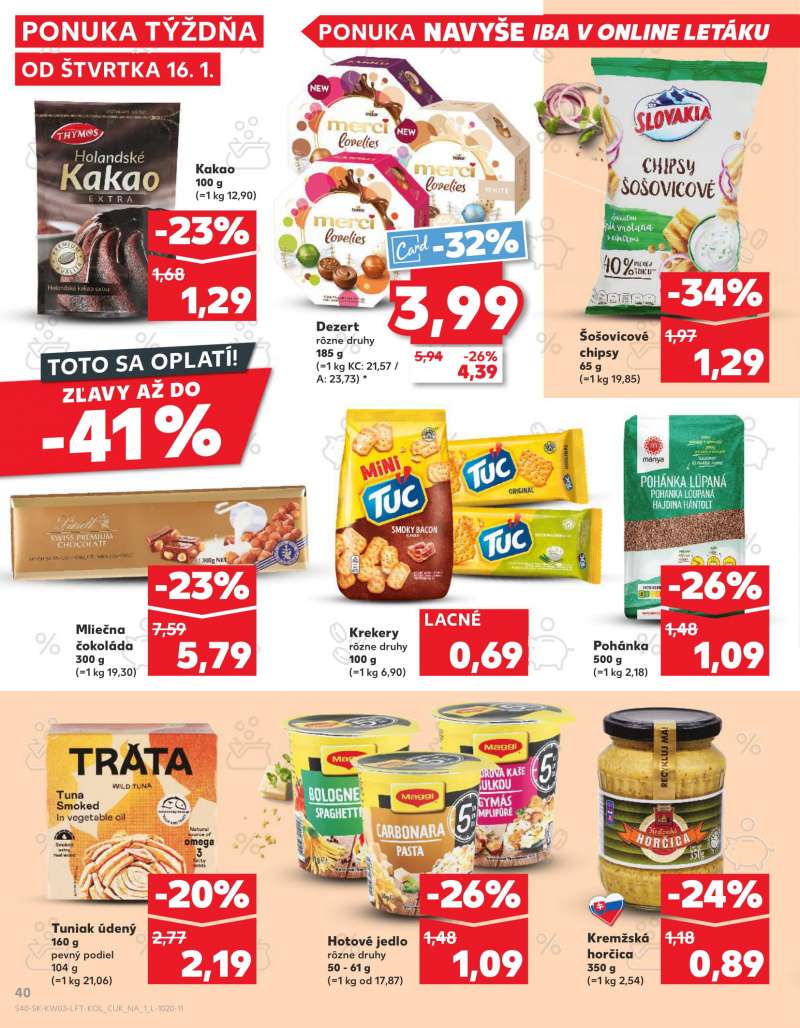 Kaufland Szlovákia Akciós Újság 40 oldal