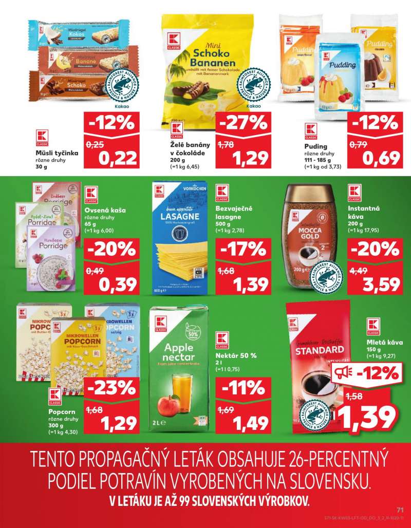 Kaufland Szlovákia Akciós Újság 71 oldal