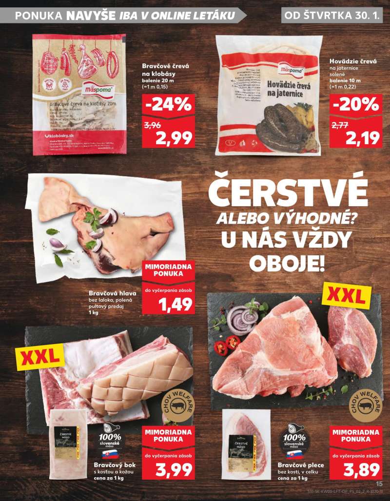 Kaufland Szlovákia Akciós Újság 15 oldal