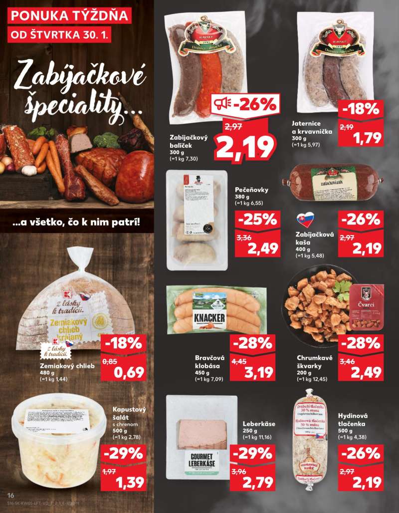 Kaufland Szlovákia Akciós Újság 16 oldal