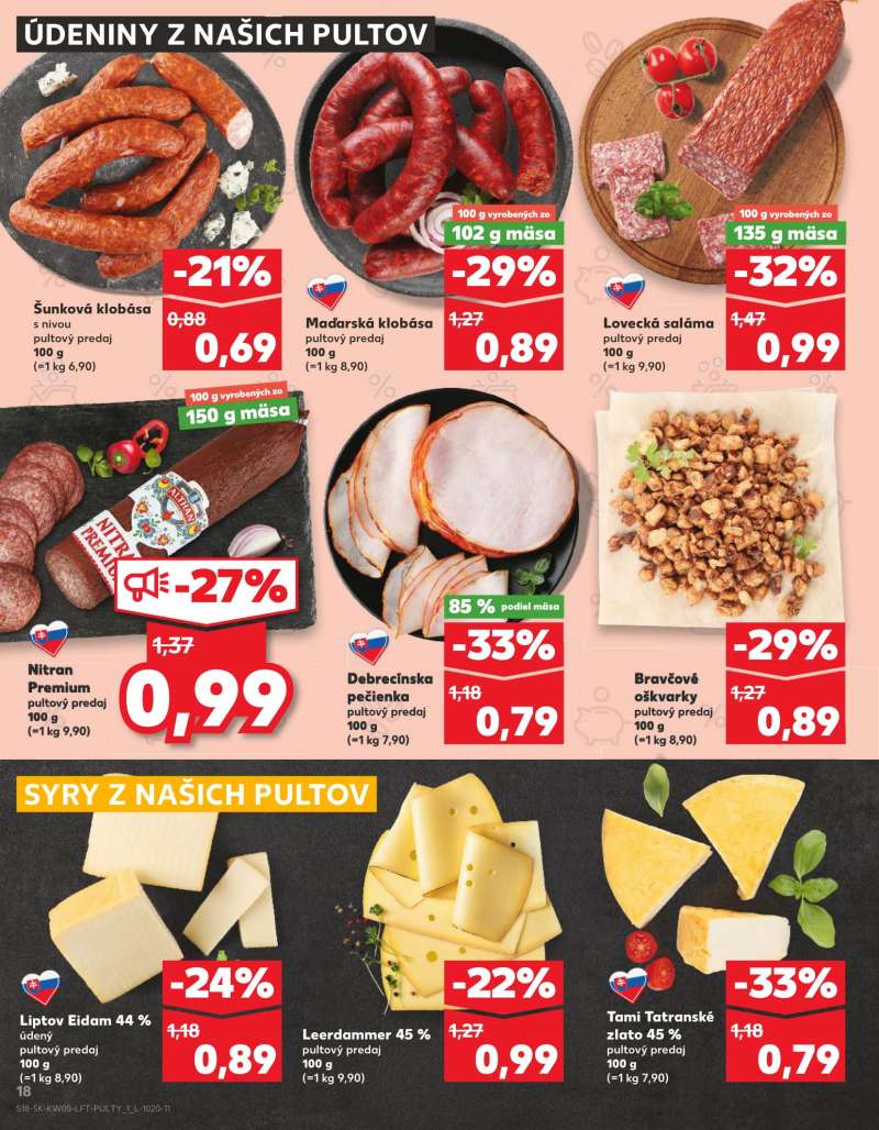 Kaufland Szlovákia Akciós Újság 18 oldal