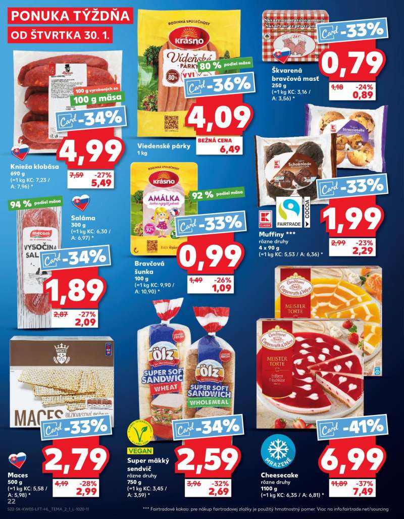 Kaufland Szlovákia Akciós Újság 22 oldal