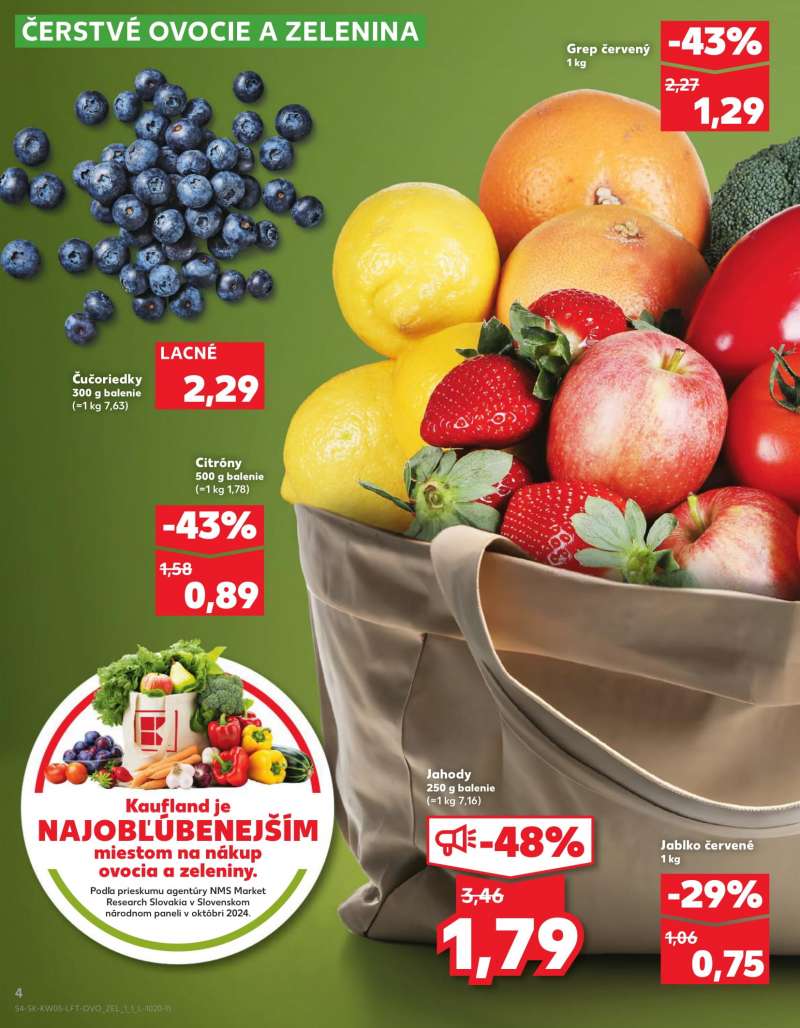 Kaufland Szlovákia Akciós Újság 4 oldal