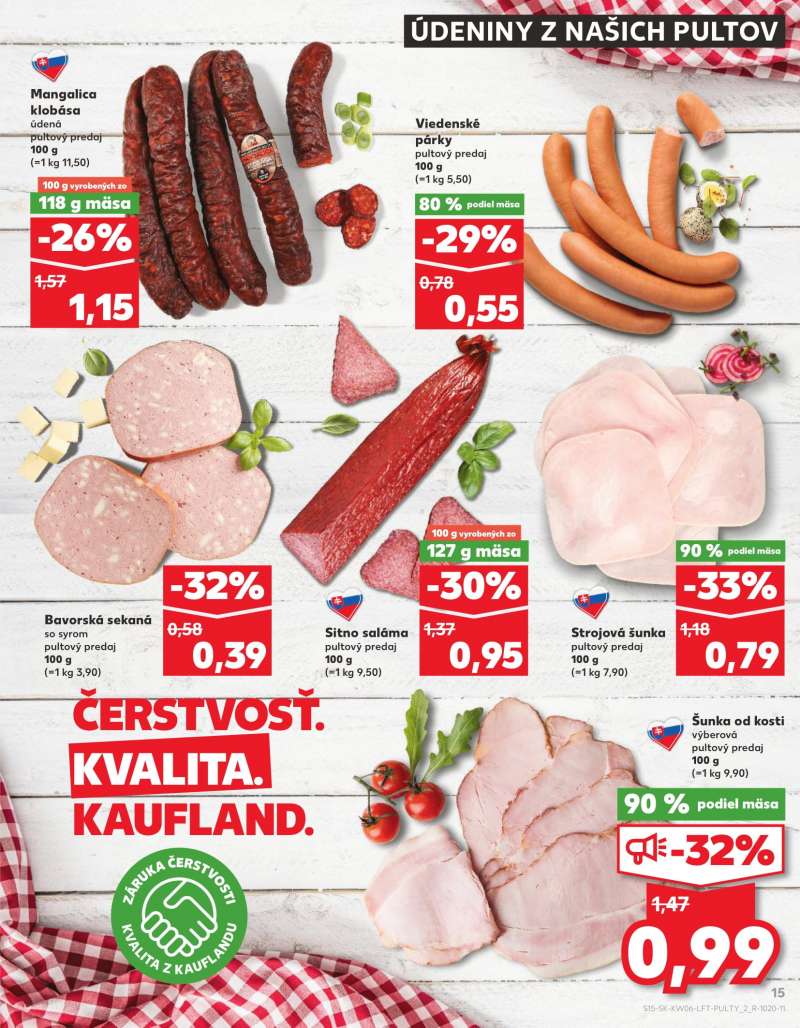 Kaufland Szlovákia Akciós Újság 15 oldal