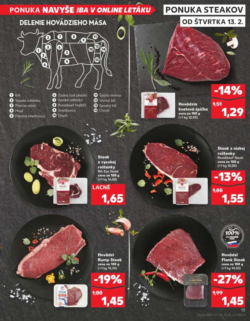 Kaufland Szlovákia Akciós Újság 15 oldal