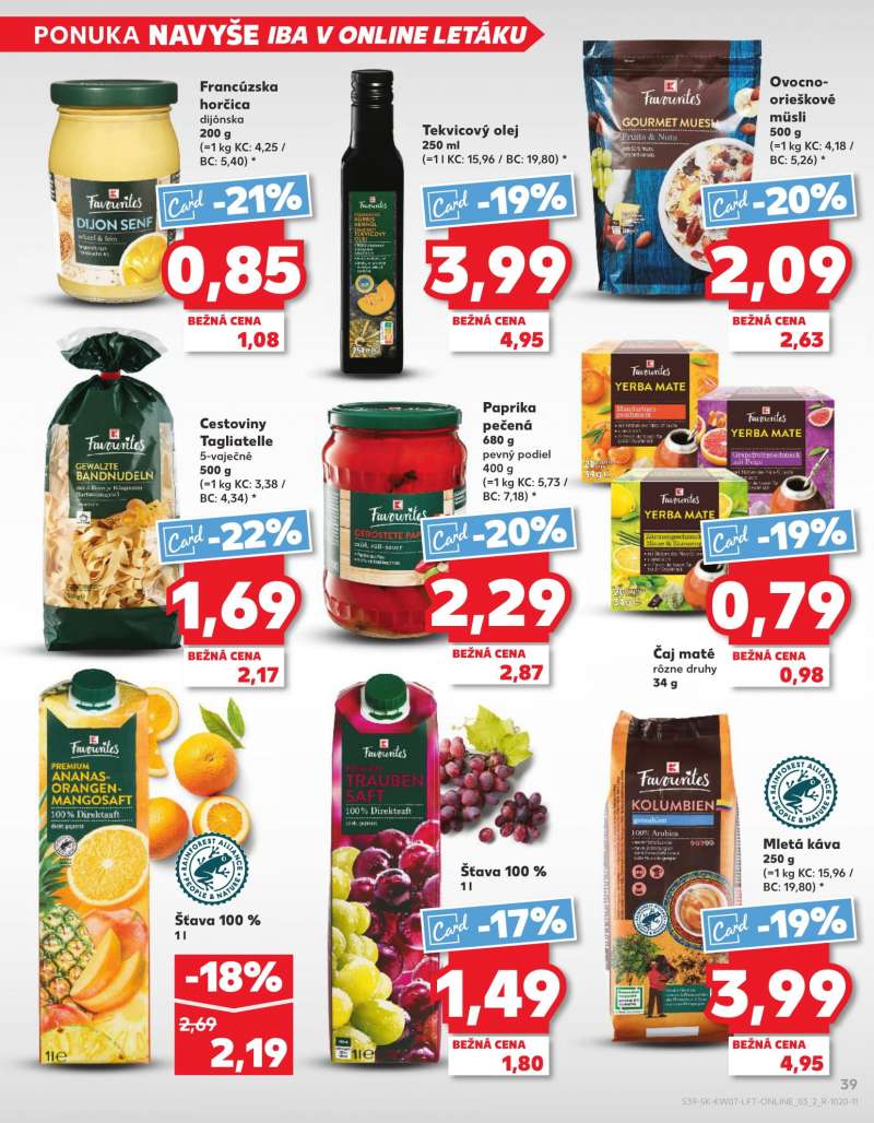 Kaufland Szlovákia Akciós Újság 39 oldal