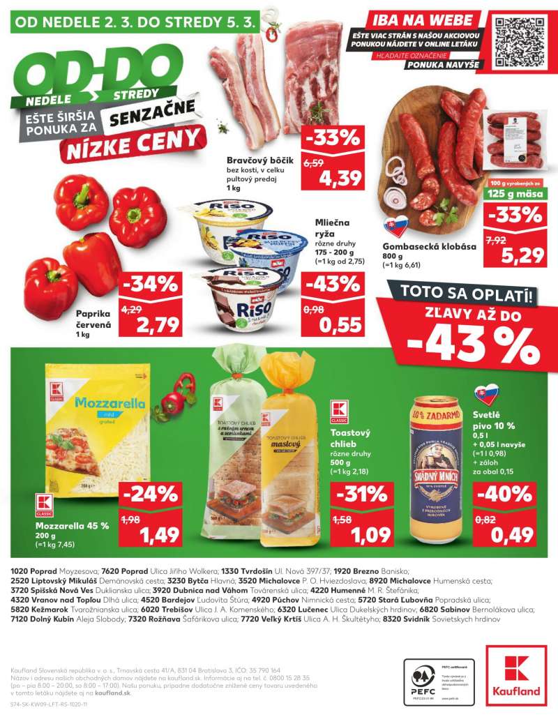 Kaufland Szlovákia Akciós Újság 74 oldal