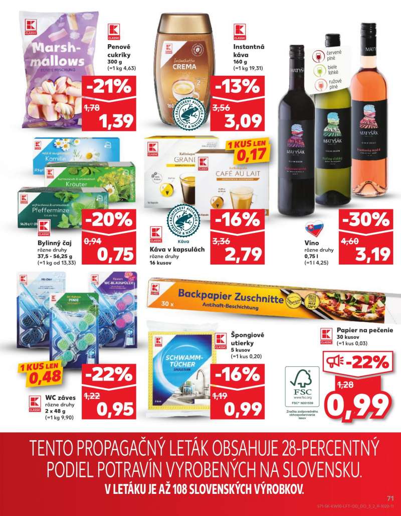 Kaufland Szlovákia Akciós Újság 71 oldal