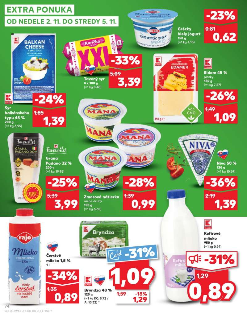 Kaufland Szlovákia Akciós Újság 74 oldal