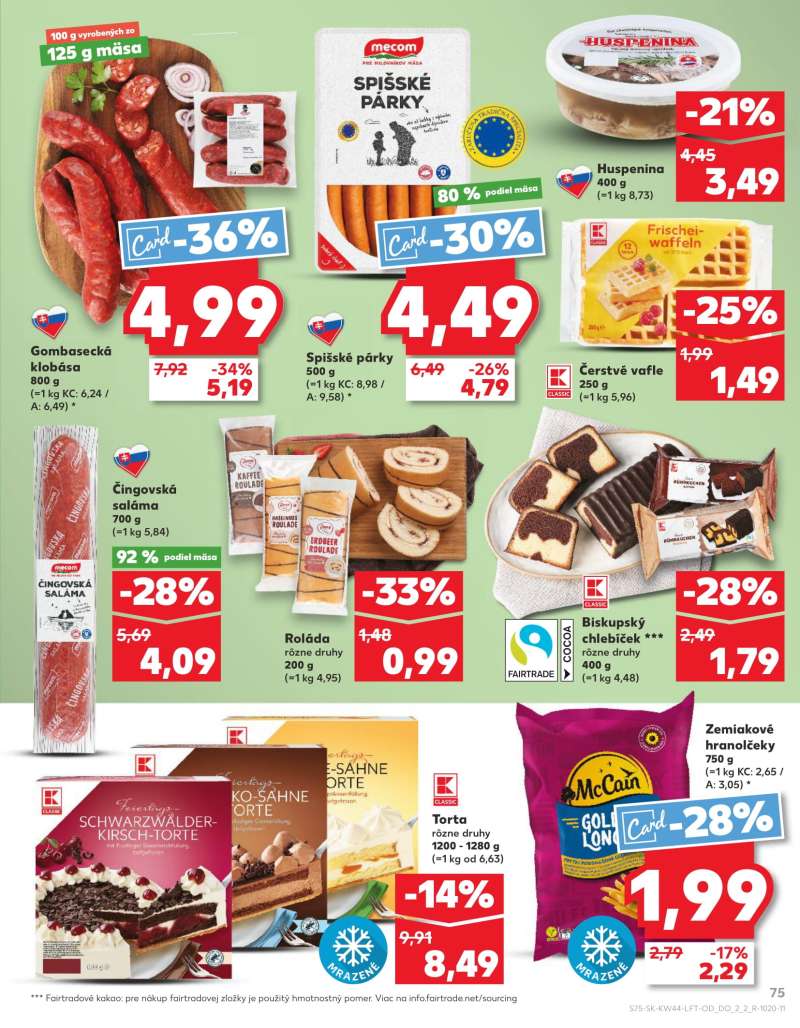 Kaufland Szlovákia Akciós Újság 75 oldal