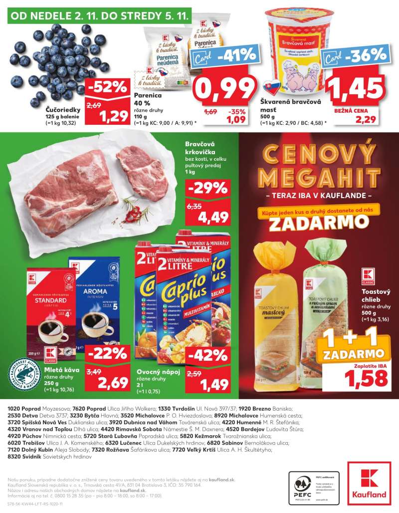 Kaufland Szlovákia Akciós Újság 78 oldal