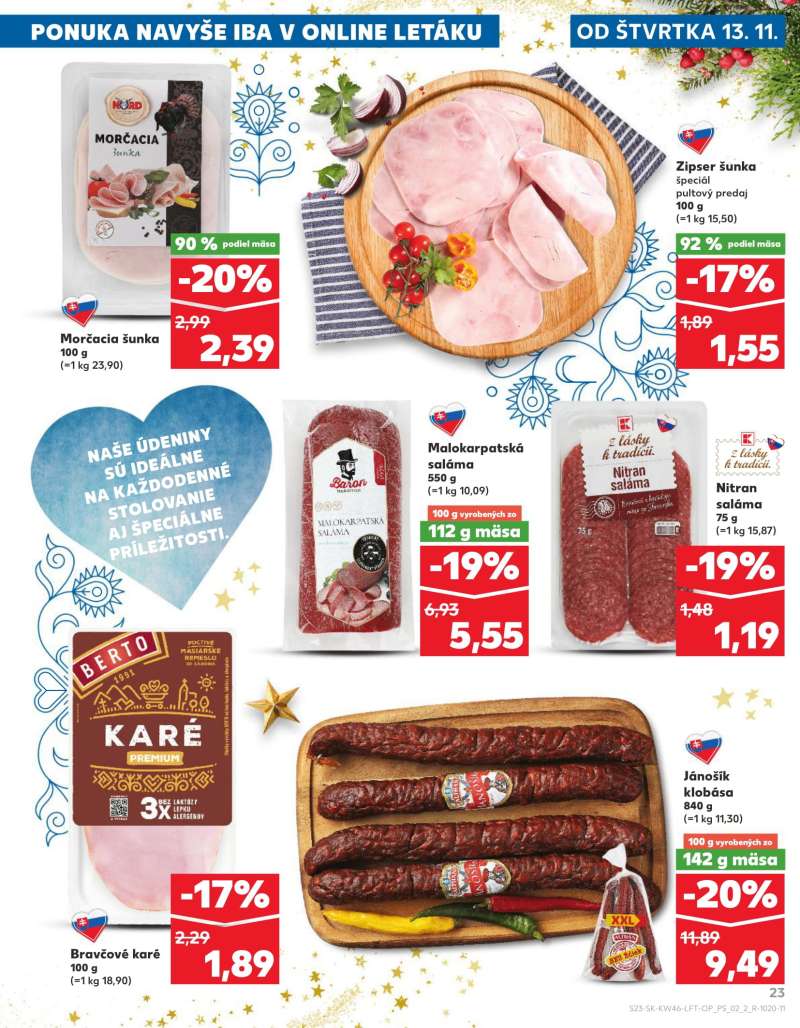 Kaufland Szlovákia Akciós Újság 23 oldal