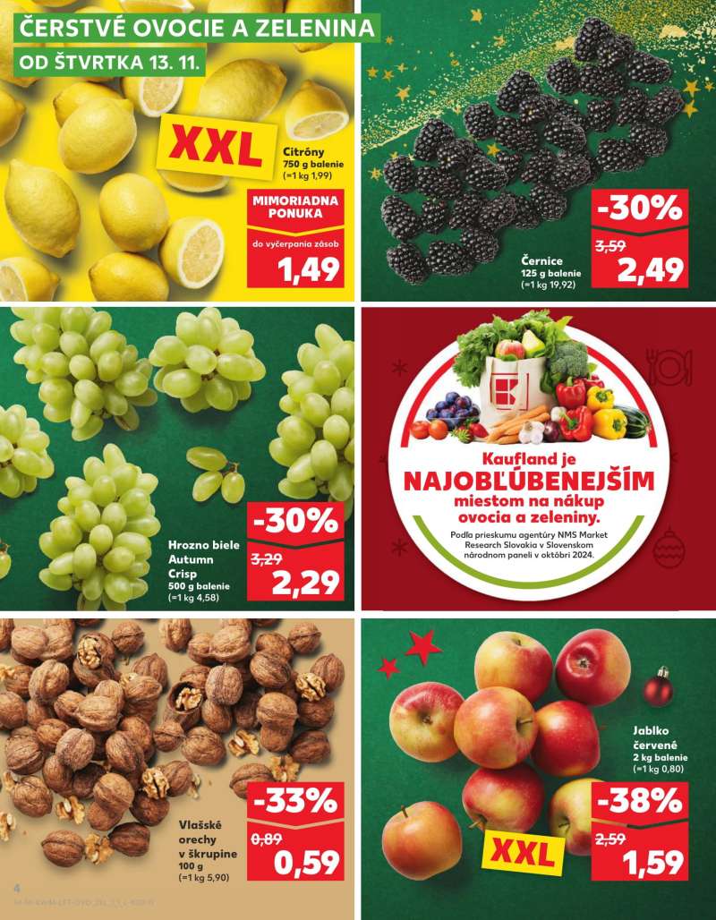 Kaufland Szlovákia Akciós Újság 4 oldal
