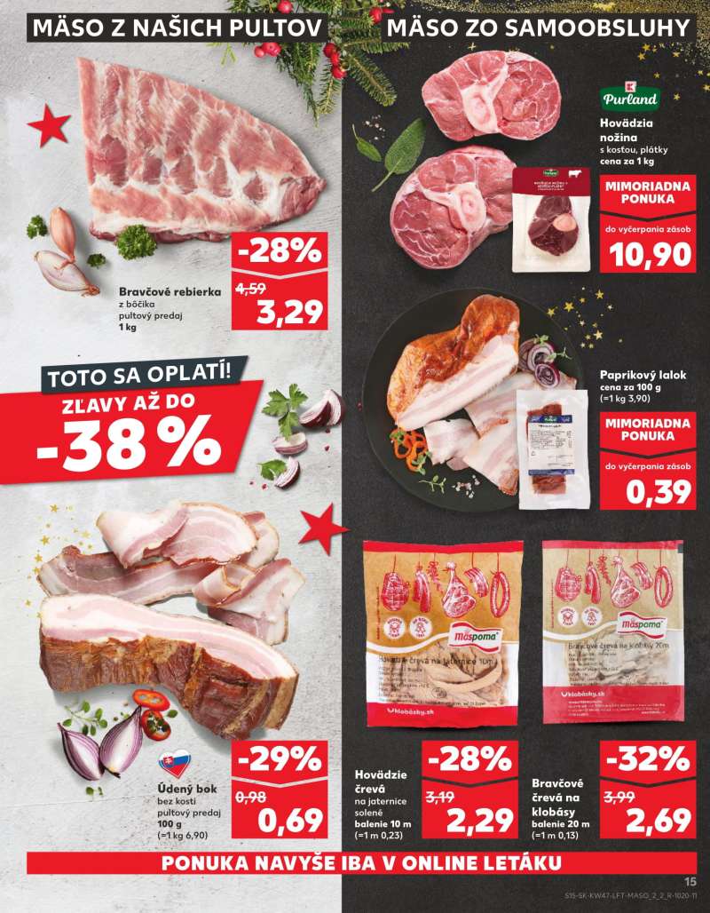 Kaufland Szlovákia Akciós Újság 15 oldal