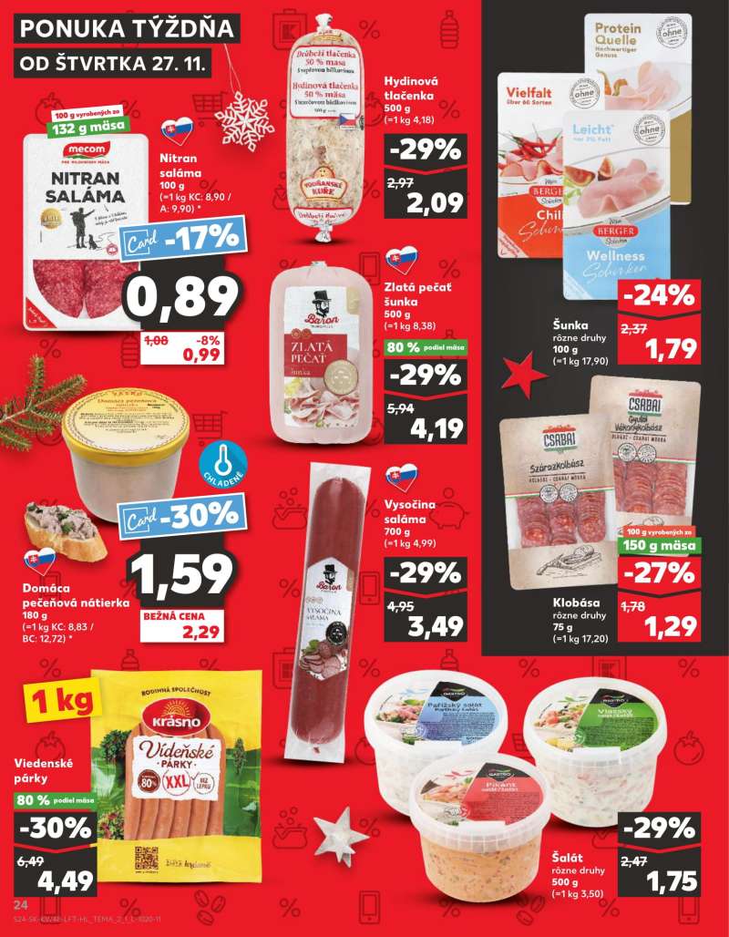 Kaufland Szlovákia Akciós Újság 24 oldal