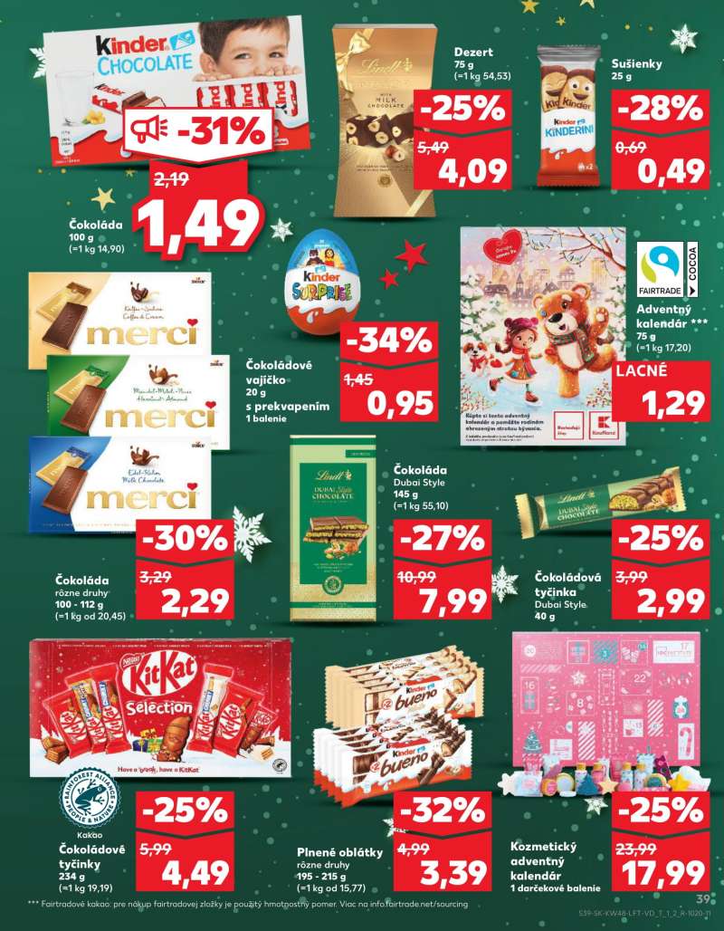 Kaufland Szlovákia Akciós Újság 39 oldal