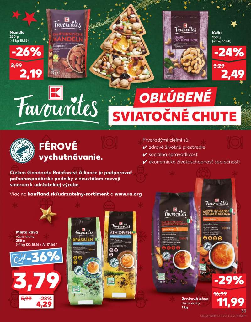 Kaufland Szlovákia Akciós Újság 33 oldal