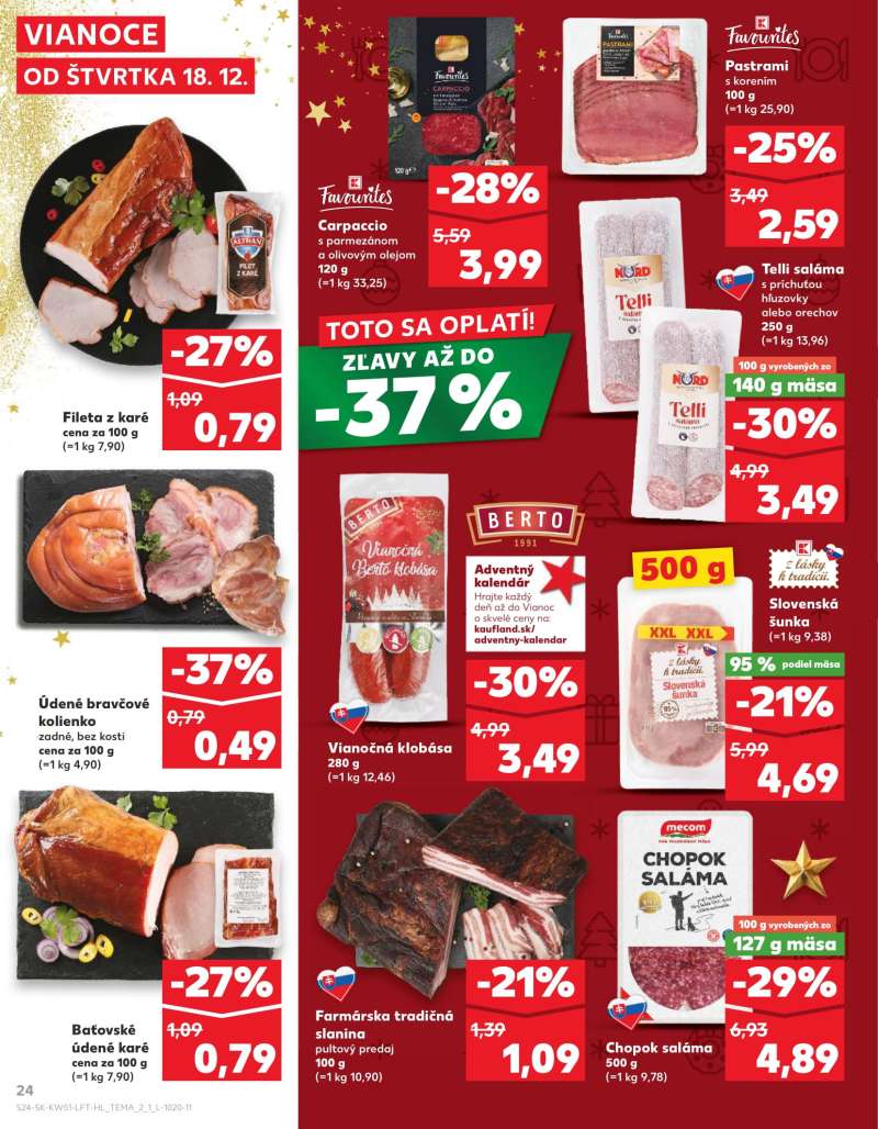 Kaufland Szlovákia Akciós Újság 24 oldal
