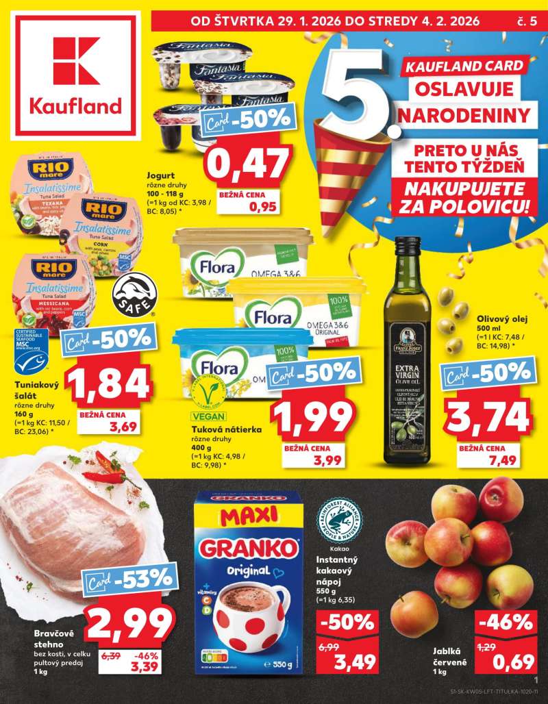 Kaufland Szlovákia Akciós Újság 1 oldal