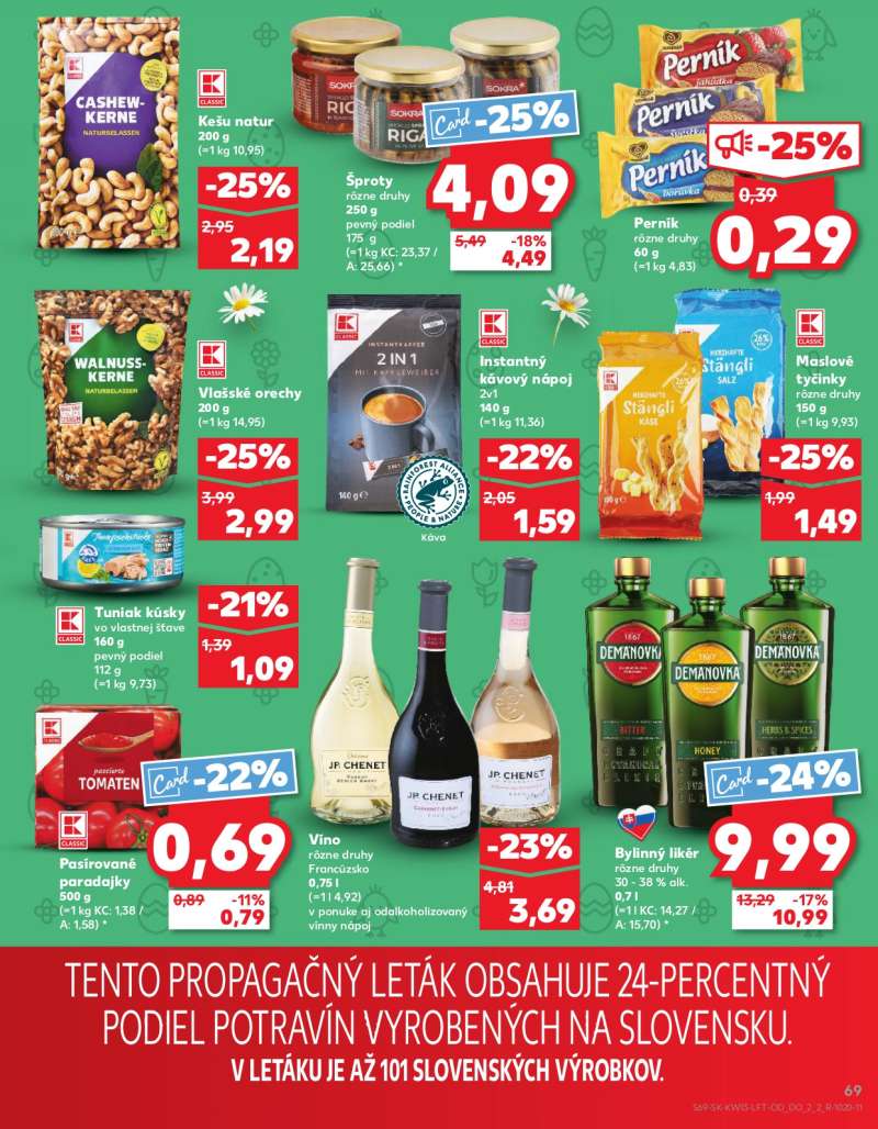 Kaufland Szlovákia Akciós Újság 69 oldal