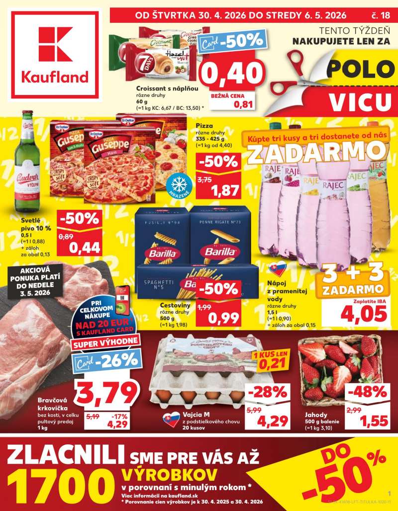 Kaufland Szlovákia Akciós Újság 1 oldal